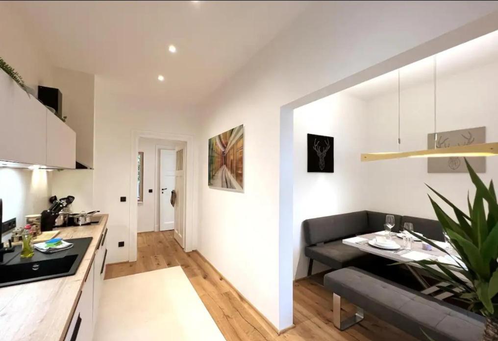 לייפציג Soul-Apartment Balkon Privatparkplatz 2 Boxspringbetten 55Zoll Tv Wlan מראה חיצוני תמונה