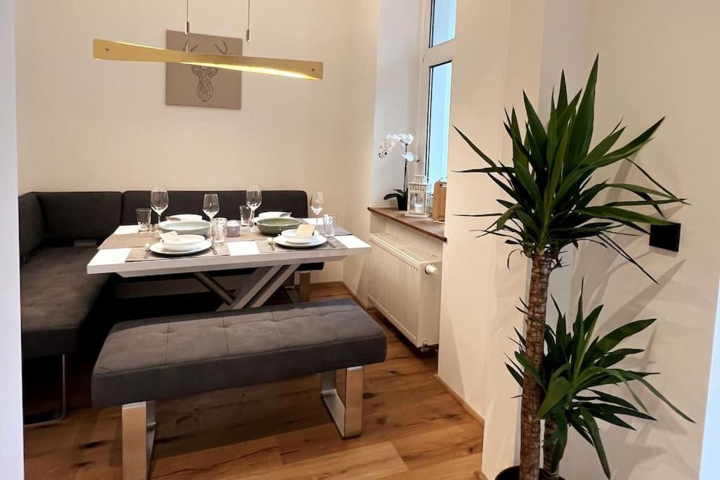 לייפציג Soul-Apartment Balkon Privatparkplatz 2 Boxspringbetten 55Zoll Tv Wlan מראה חיצוני תמונה