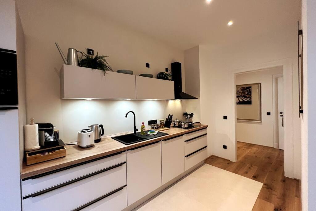 לייפציג Soul-Apartment Balkon Privatparkplatz 2 Boxspringbetten 55Zoll Tv Wlan מראה חיצוני תמונה